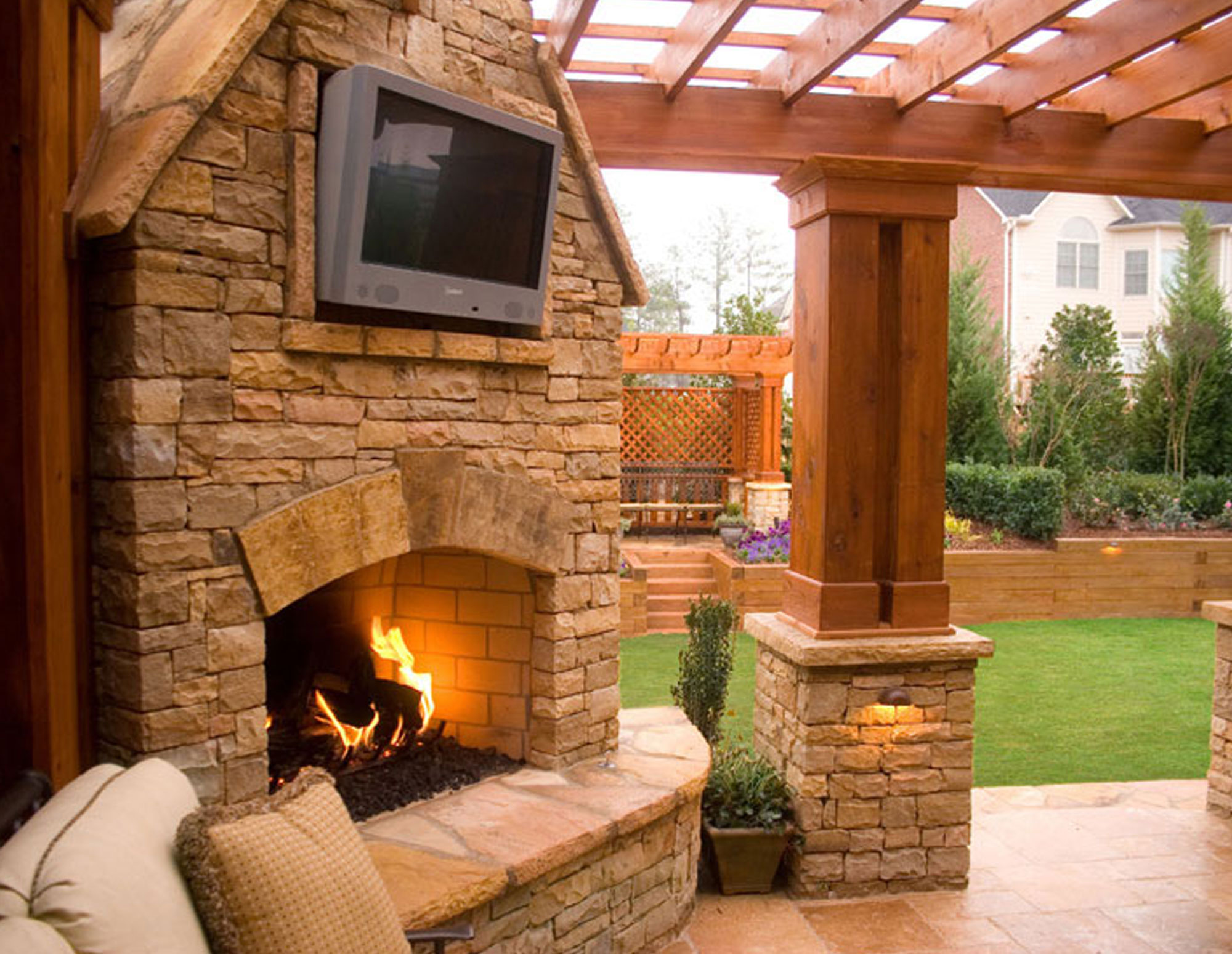 Outdoor Fireplaces Outdoor Living Fireplaces In California