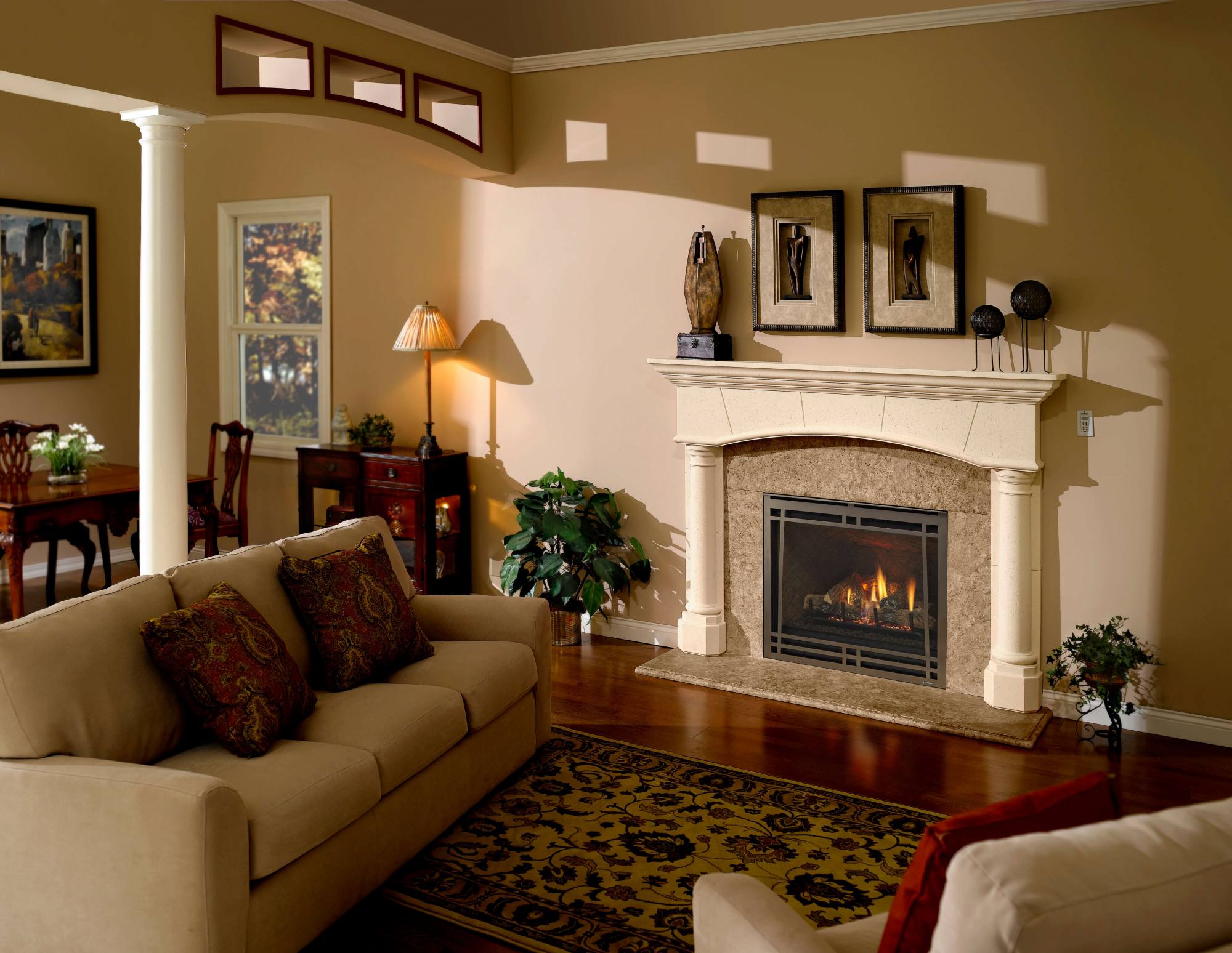 Modern California Fireplace