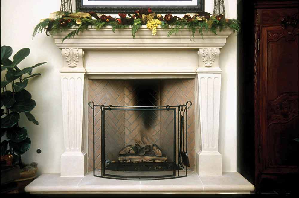 Dominique Raised Hearth Fireplace