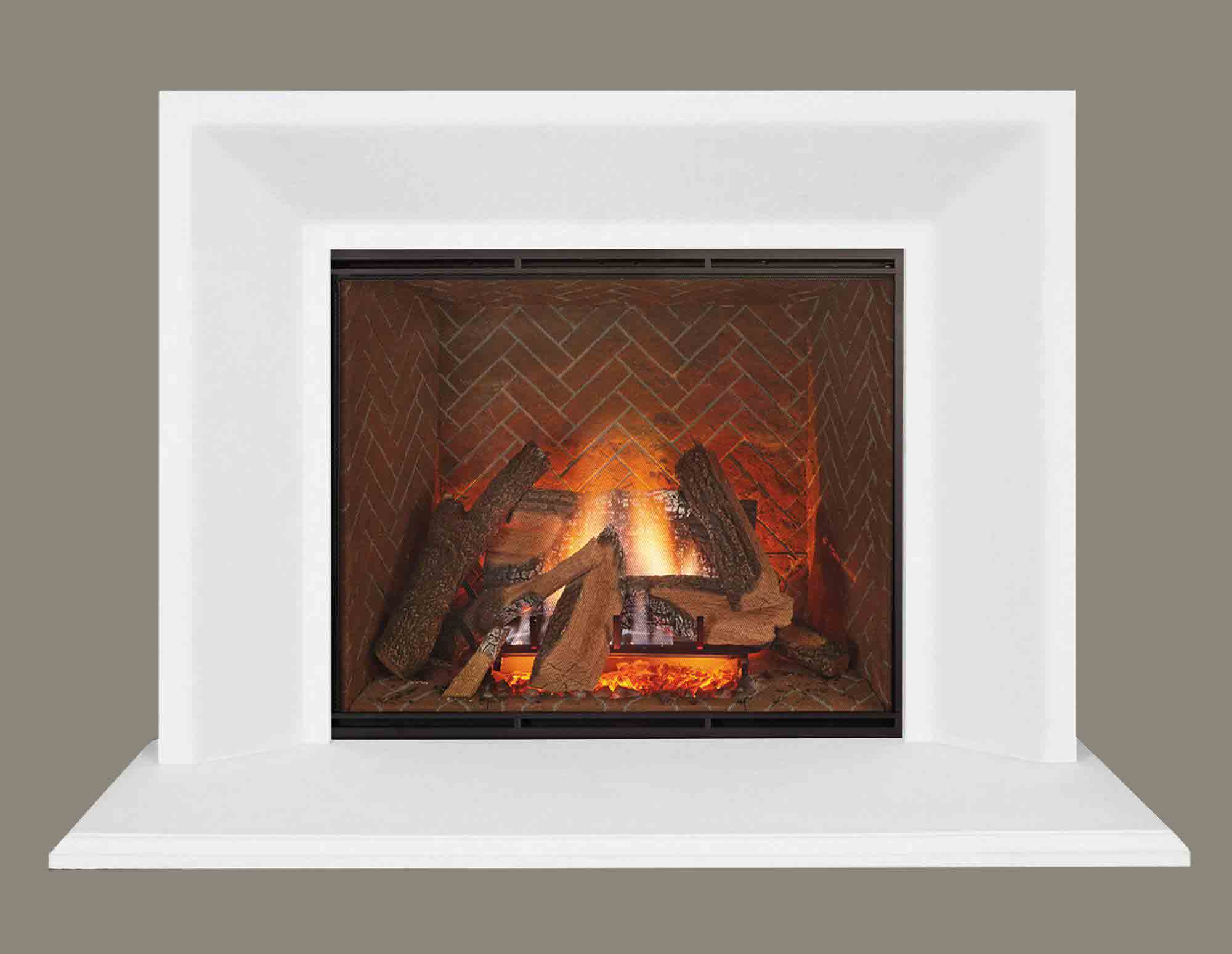 Pre-Cast Contemporary -Fireplace Calmantel