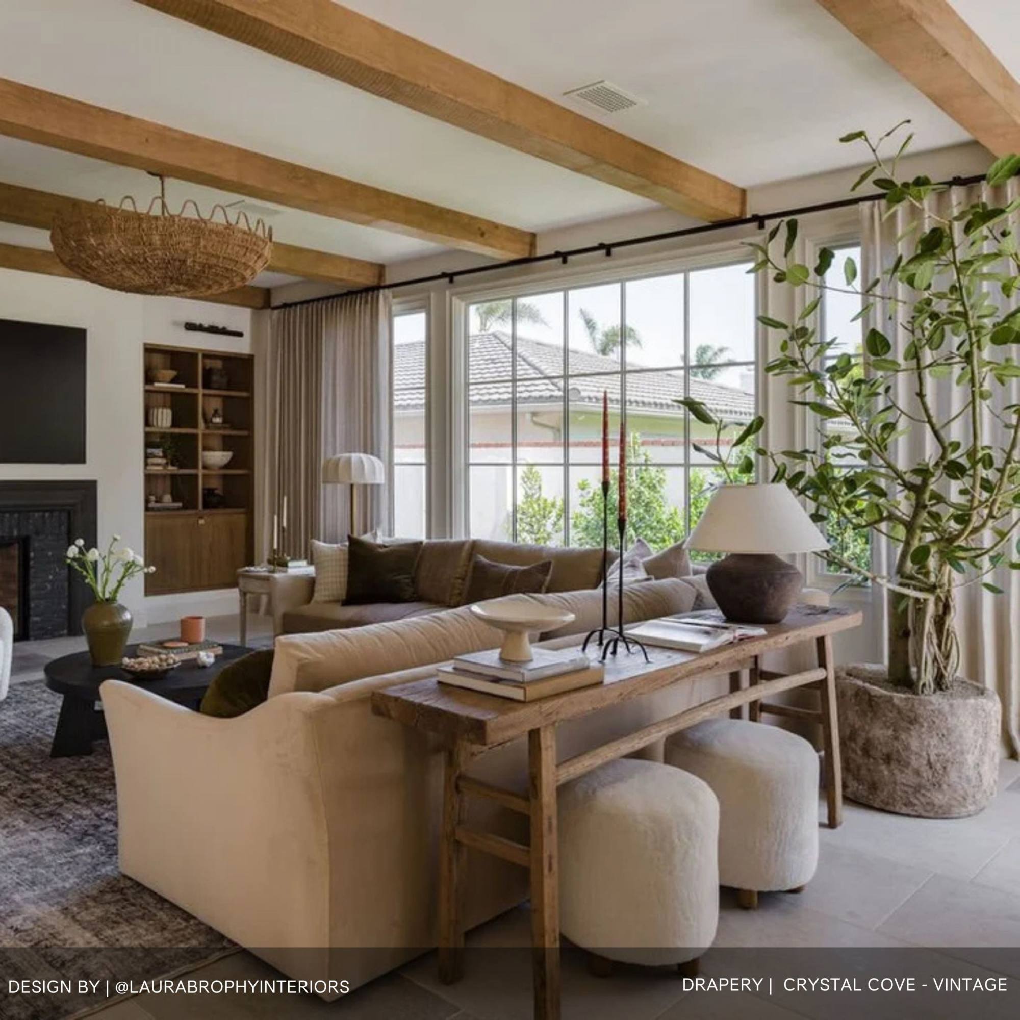 Crystal Cove - Vintage Drapery