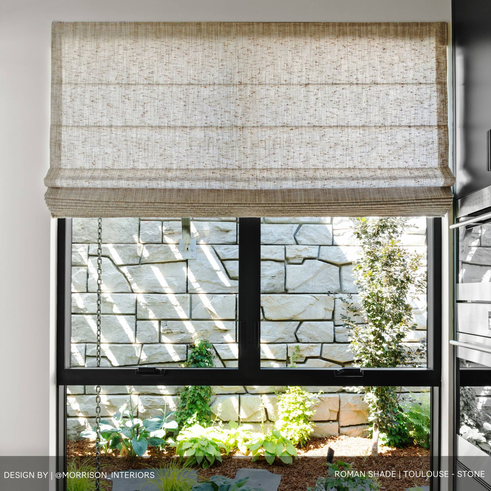 Toulouse - Stone Roman Shade