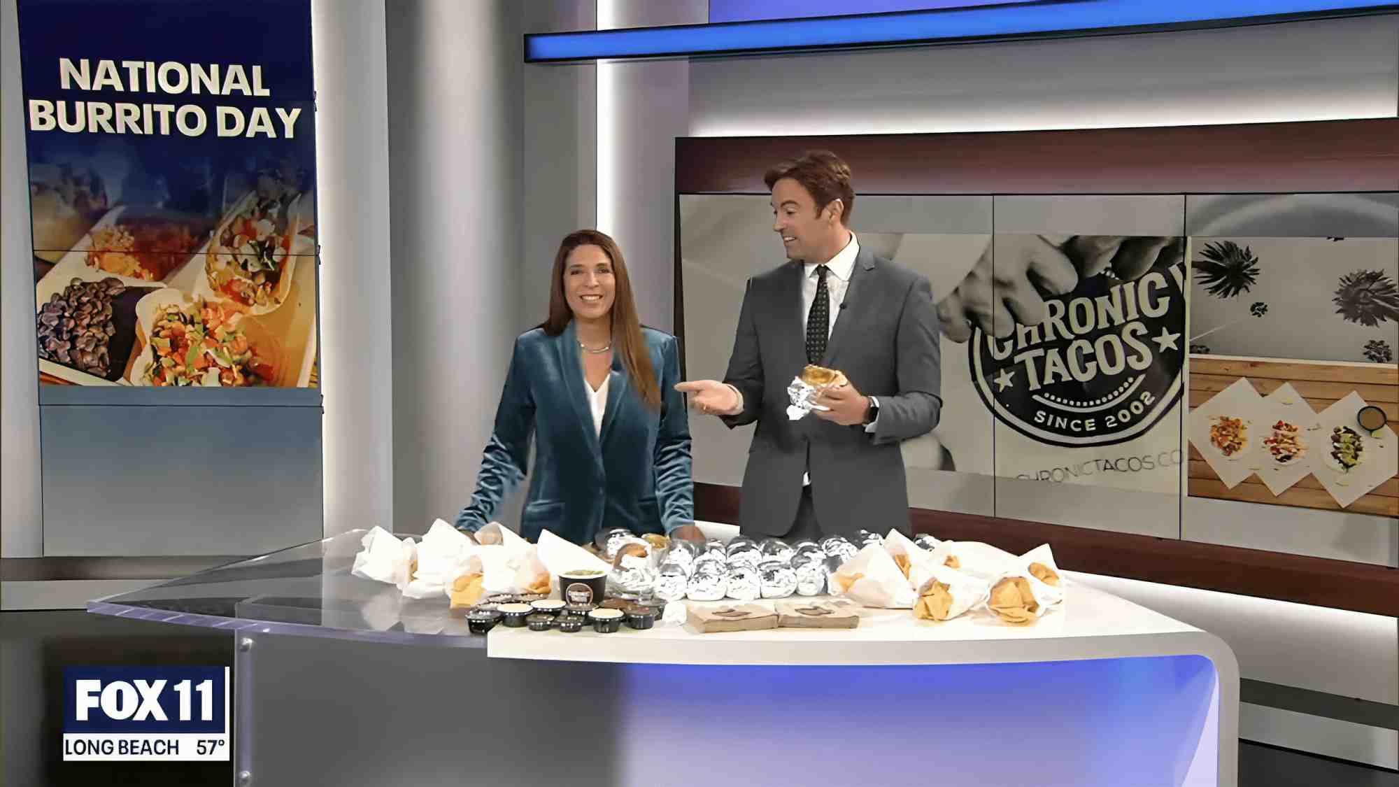 Chronic Tacos: National Burrito Day on Fox 11 News!