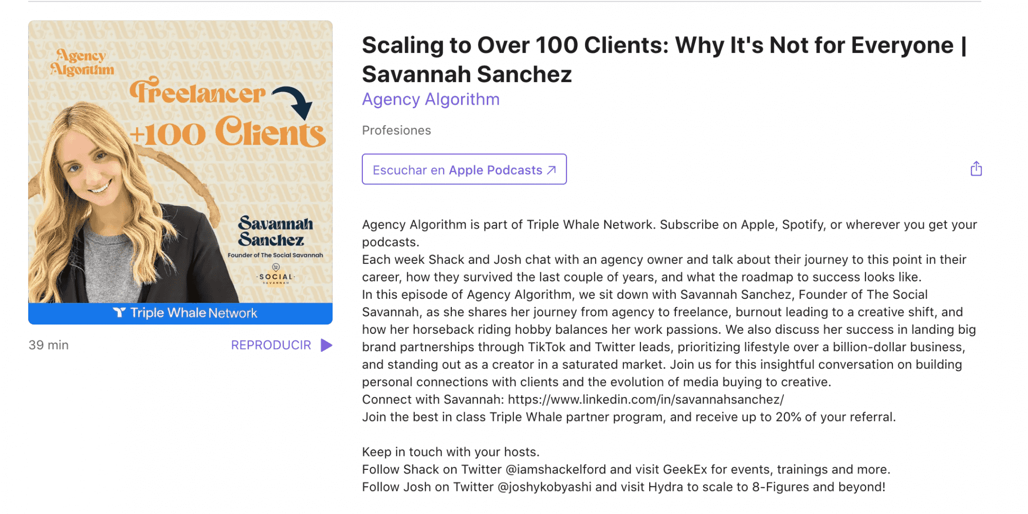 Scaling to Over 100 Clients: Why It's Not for Everyone | Savannah Sanchez