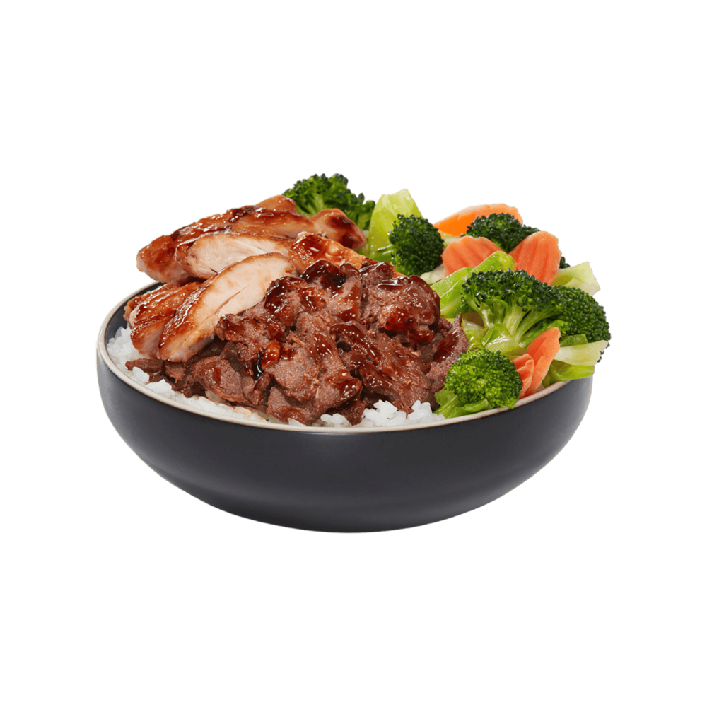 WaBa Chicken & Steak Veggie Bowl menu