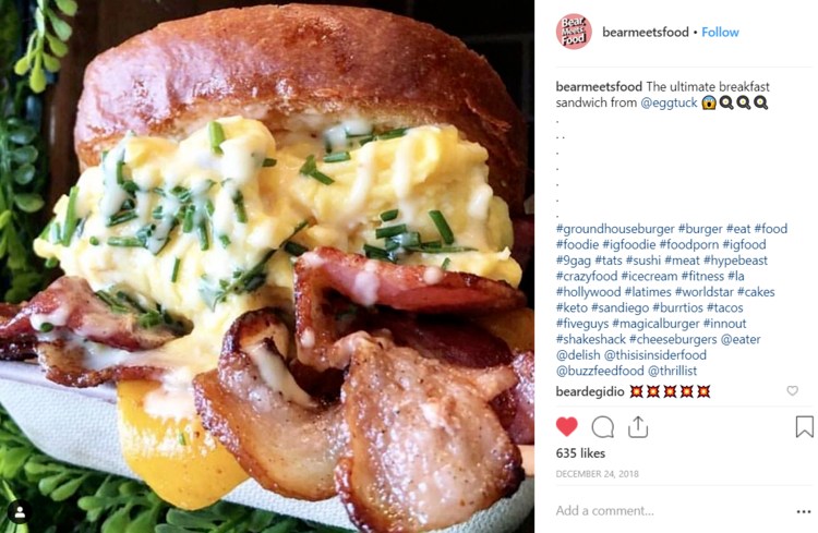 BEAR MEETS FOOD - “THE ULTIMATE BREAKFAST SANDWICH”