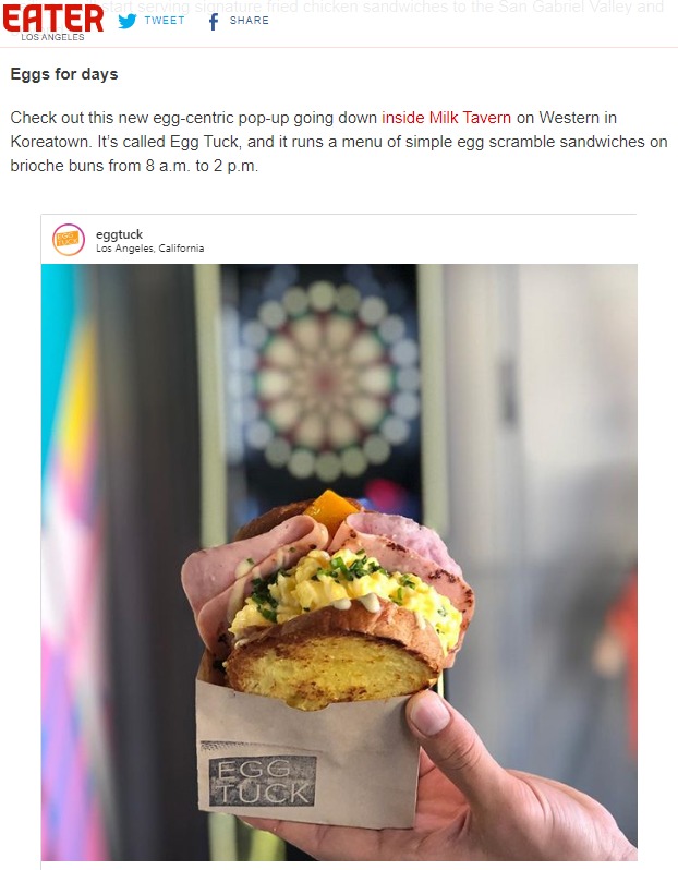 EATER - POP UP ANNOUNCEMENT