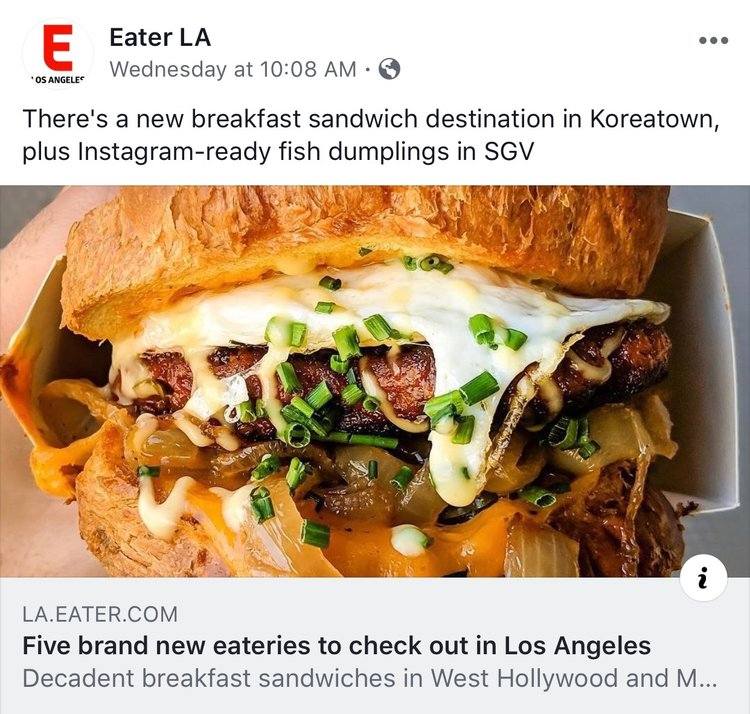 EATER LA - NOTEWORTHY RESTAURANT OPENINGS THROUGHOUT LOS ANGELES
