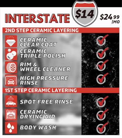 Wash Menu