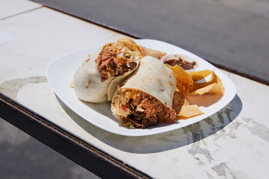Surfer Burrito with Chips